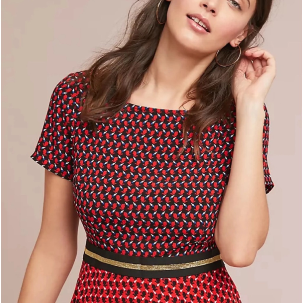 Maeve By Anthropologie Bunny Dress. Euc Size 4. Nwot